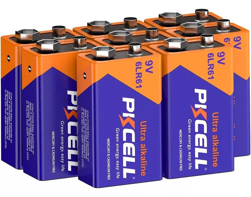 Pila 9v Batería Cuadrada 9v Ultra Alcalina Pkcell® Original 6lr61 - Tecneu