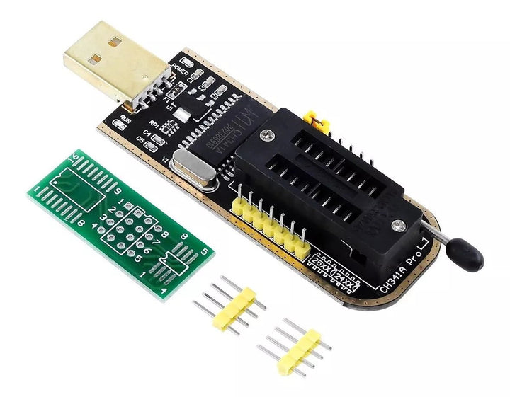 Programador Ch341a Spi Flash Eeprom Bios Series 24 Y 25 - Tecneu