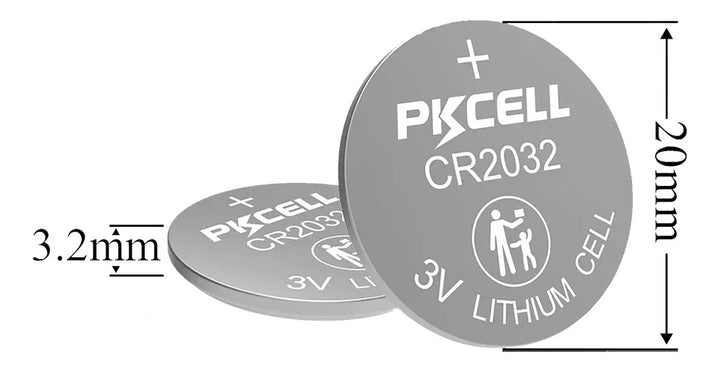 Pilas Tipo Moneda Cr2032 3v Pkcell Reloj Juguete Control - Tecneu