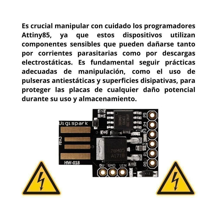 Attiny85 Mini Tarjeta Desarrollo Usb Digispark Kickstarter - Tecneu