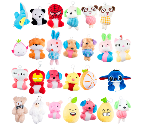 30 Piezas De Peluches de 10-15cm Modelos Surtidos para máquina de garra con relleno