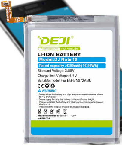 Bateria Deji EB-BN972ABU para Samsung Note 10 Plus 4300mah