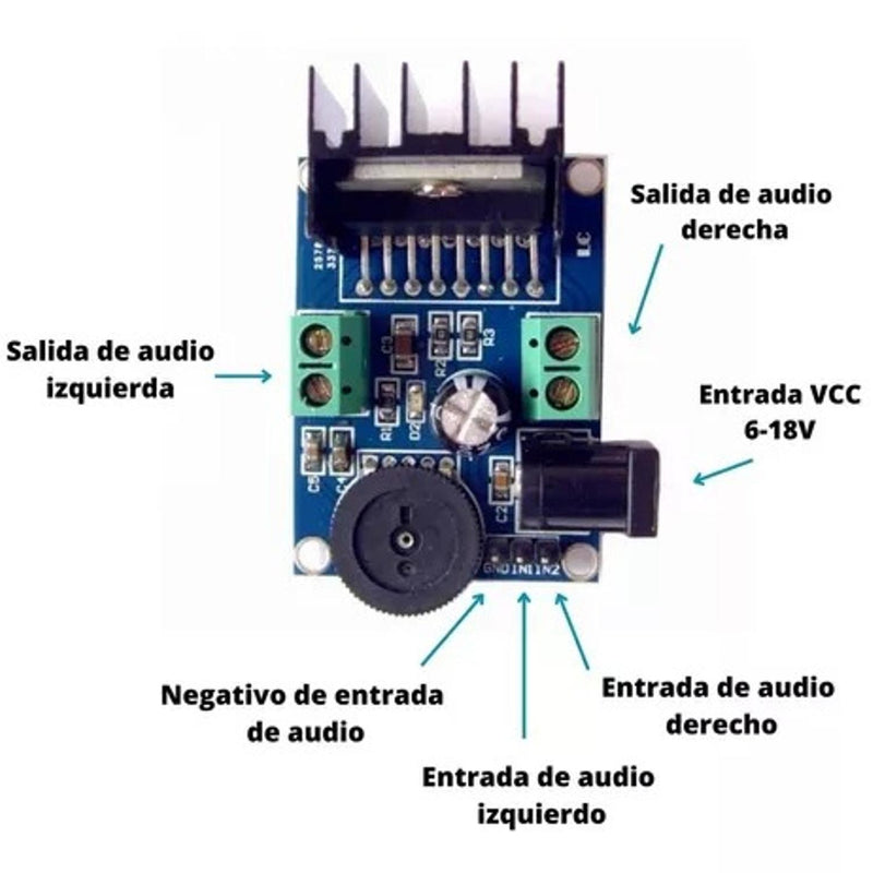 Modulo Amplificador De Audio Tda7297 15w