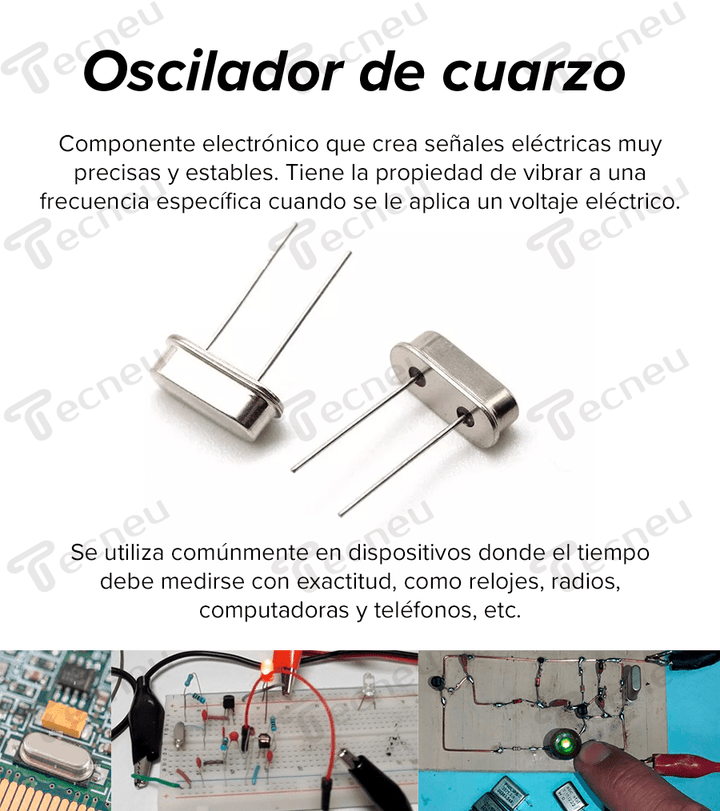 Pic16f877a Microcontrolador + Capacitor 22pf + Cristal - Tecneu