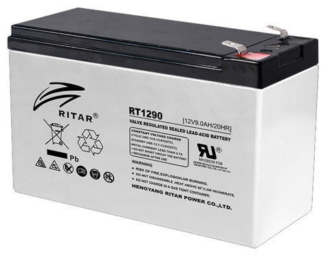 Batería de Plomo-Ácido Sellada Ritar RT1290 AGM VRLA 12V 9Ah