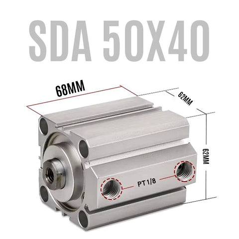 Pistón Actuador Neumático Cilindro SDA50X40 Aire 0.1-0.7mpa