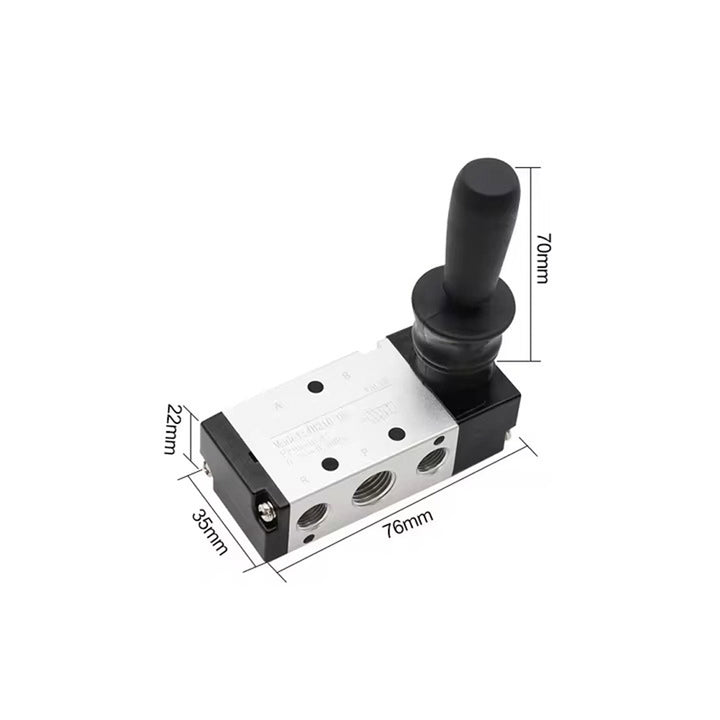 Válvula Neumática 4h210 - 08 Palanca Manual 5 Vías 2 Posiciones - Tecneu