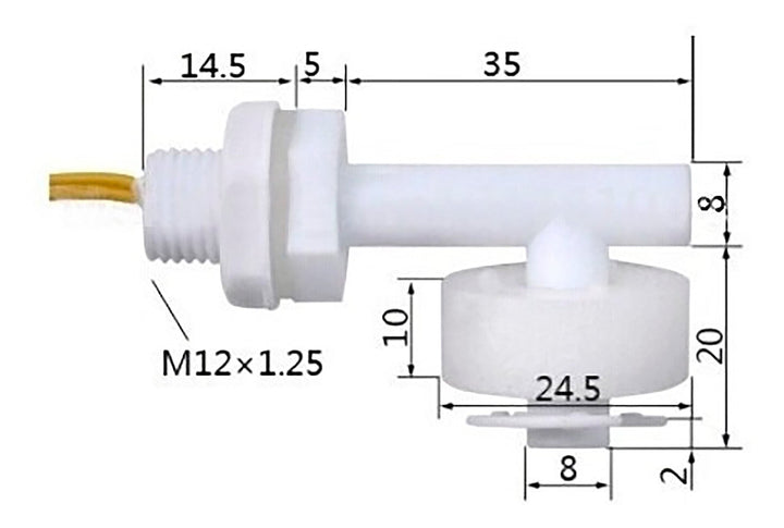 Sensor De Nivel De Agua Flotador Switch - Tecneu