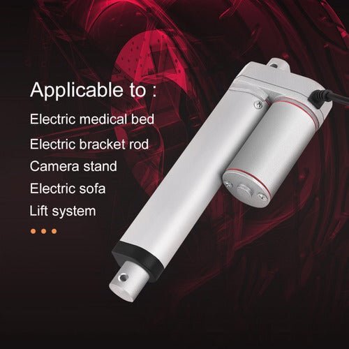 Actuador Lineal Motor 150kg Torque 100mm 12v 150 Kg - Tecneu