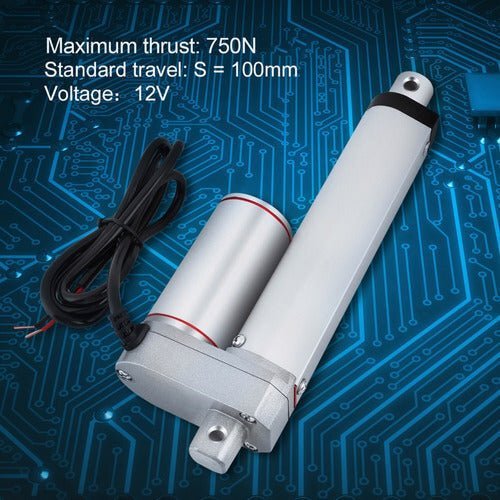 Actuador Lineal Motor 150kg Torque 100mm 12v 150 Kg - Tecneu