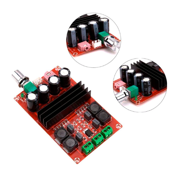 Amplificador De Audio Xh - m190 Para 2 Bocinas 100w 12v 24v - Tecneu