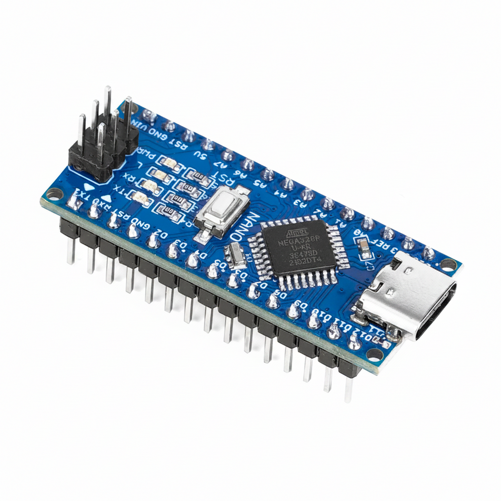 Arduino Nano V3.0 CH340 Conector Tipo C Pines Soldados