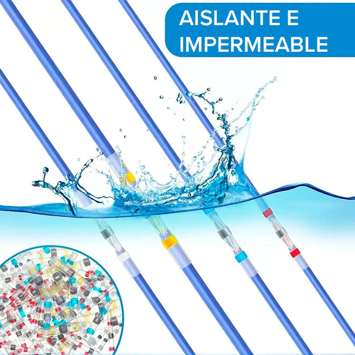 Autosoldante Termofit 210 Piezas Soldadura Termorretráctil Kit 4 Tamaños Para Cable Electrico - Tecneu