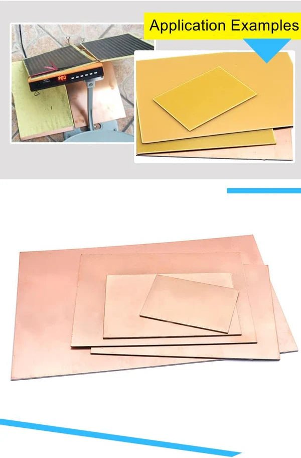 Baquelita 10x15 Cm DOBLE CARA Placa Fenolica Cobre Pcb - Tecneu