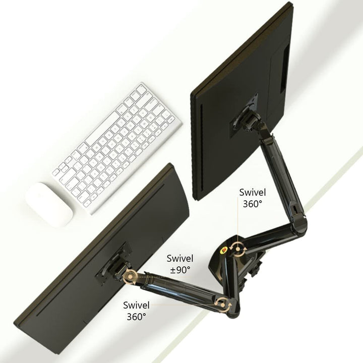 Base Doble Ergonomica De Monitor 17'' - 27'' Y Soporte Laptop 10'' - 17' - Tecneu
