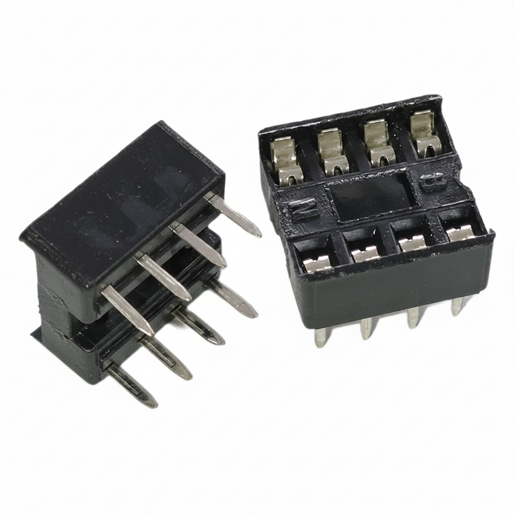 Base Socket para Circuito Integrado de 8 pines DIP-8