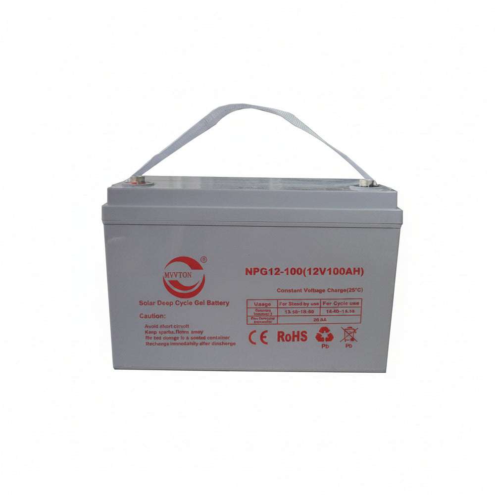 Batería de Gel Ciclo Profundo MVVTON NPG12-100 Solar 12V 100Ah