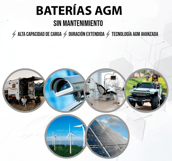 Batería de Plomo - Ácido Ritar RT1270 AGM Sellada VRLA 12V 7Ah - Tecneu