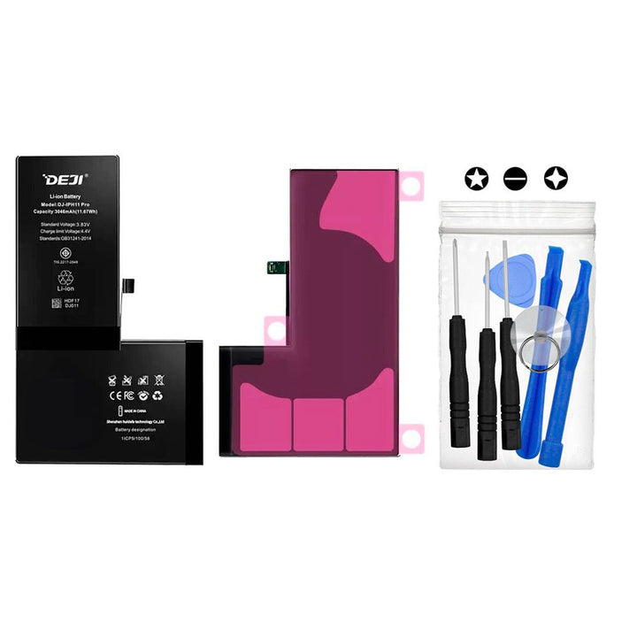 Batería DEJI 3046mAh iPhone 11 Pro + Kit De Instalación - Tecneu