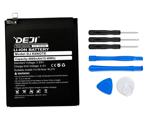 Bateria DEJI BL270 para Motorola G6 Play Xt1922, E5 Xt1944 4000mAh - Tecneu