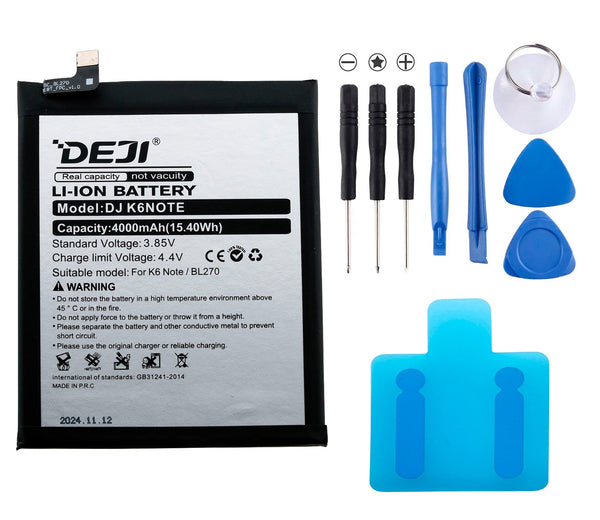 Bateria DEJI BL270 para Motorola G6 Play Xt1922, E5 Xt1944 4000mAh - Tecneu