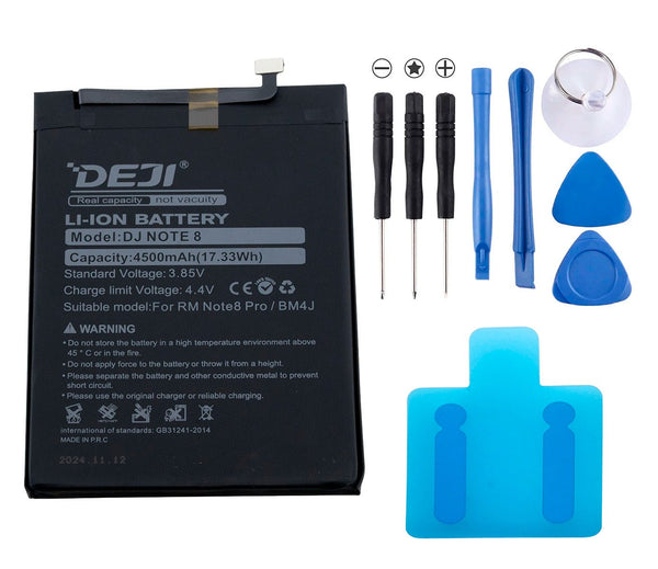 Batería DEJI BM4J para Xiaomi Redmi Note 8 Pro 4500mAh - Tecneu