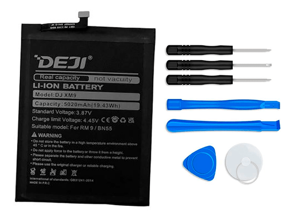 Batería DEJI BN55 para Xiaomi Redmi Note 9S 5020mah - Tecneu