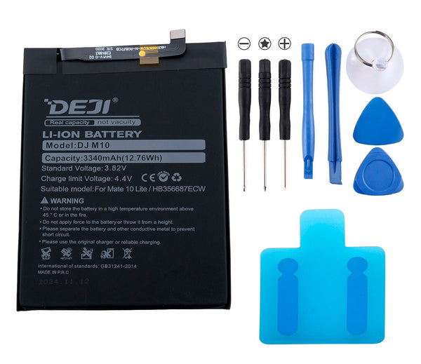 Bateria Deji HB356687ECW para Huawei mate 10 lite P30lite Honor7x Nova 2 Plus 3340mAh - Tecneu