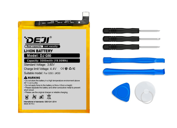 Bateria Deji JK50 para Moto G50/One power P30/G7power/G8power/E7plus/G9/G9play 5000mAh - Tecneu