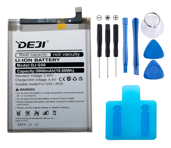 Bateria Deji JK50 para Moto G50/One power P30/G7power/G8power/E7plus/G9/G9play 5000mAh - Tecneu