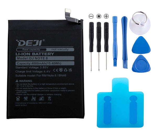 Batería DEJI modelo BN46 Redmi 7 / Redmi Note 8 / Redmi Note 6 4000mAh - Tecneu