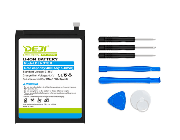 Batería DEJI modelo BN46 Redmi 7 / Redmi Note 8 / Redmi Note 6 4000mAh - Tecneu