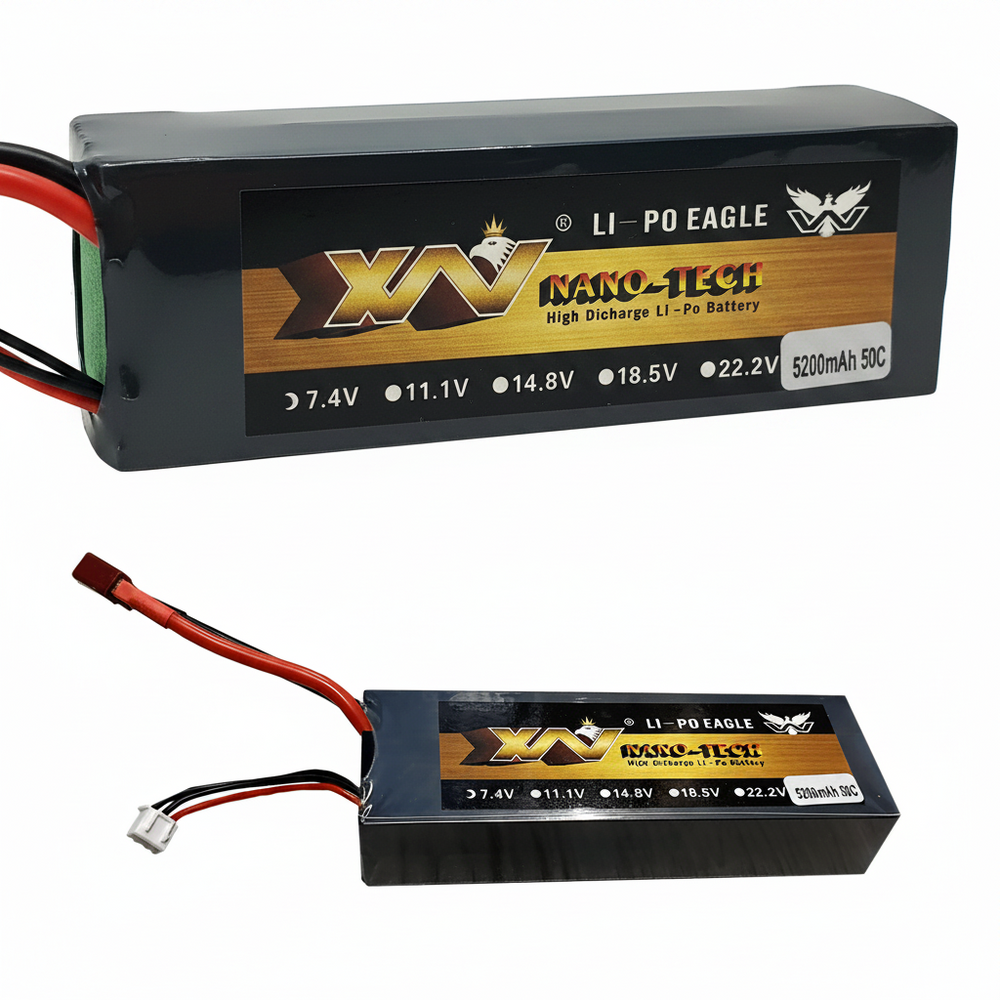 Batería LiPo Recargable 5200mah 7.4v 2s Conector Estilo T