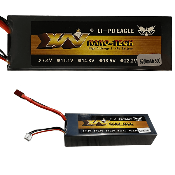 Batería LiPo Recargable 5200mah 7.4v 2s Conector Estilo T - Tecneu