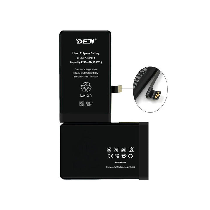 Batería Pila Para iPhone X Deji DJ - IPHX 2716mAh + Kit De Instalación - Tecneu