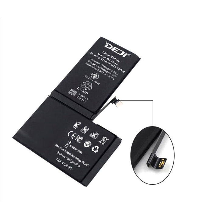Batería Pila Para iPhone X Deji DJ - IPHX 2716mAh + Kit De Instalación - Tecneu