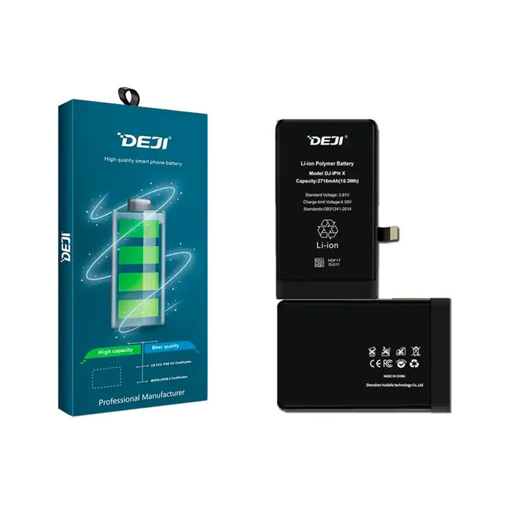 Batería Pila Para iPhone X Deji DJ - IPHX 2716mAh + Kit De Instalación - Tecneu