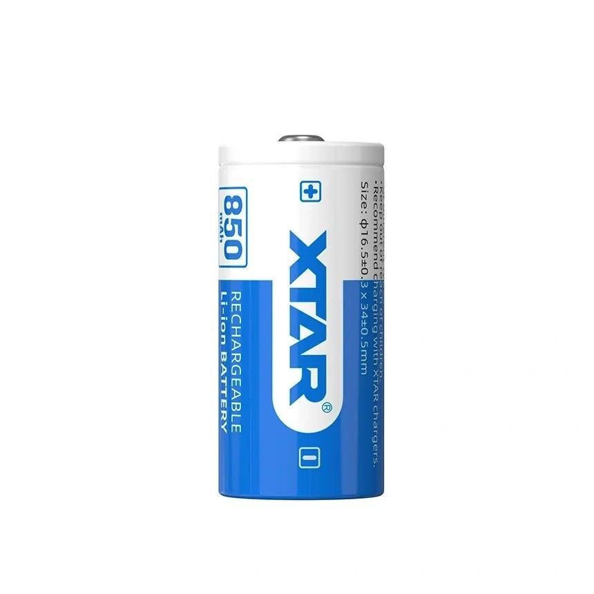 Batería Recargable  Li-ion XTAR 16340 850mAh 2.5A