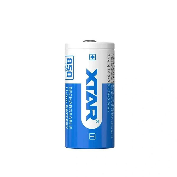 Batería Recargable Li - ion XTAR 16340 850mAh 2.5A - Tecneu