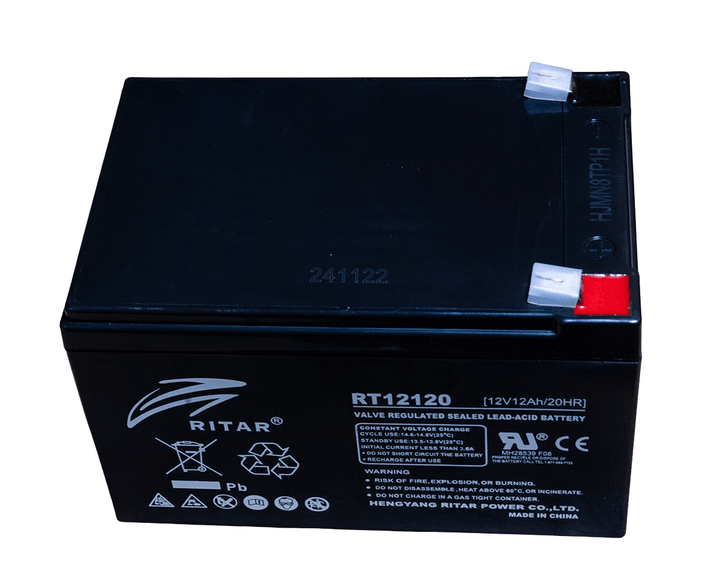 Batería Ritar AGM RT12120 Sellada de Plomo - Ácido VRLA 12V 12Ah - Tecneu