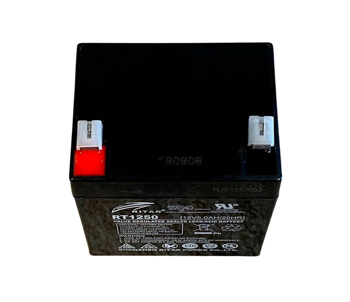 Batería Ritar AGM RT1250 Sellada de Plomo - Ácido VRLA 12V 5Ah - Tecneu