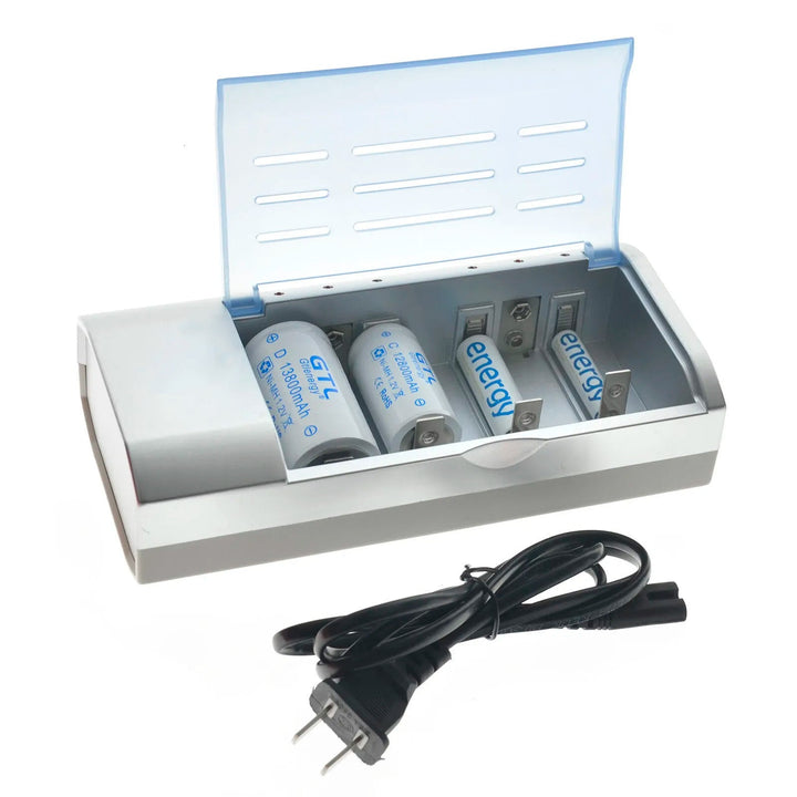 Beston C821 Cargador Estándar Original AA/AAA/C/D/9V 1.2V Batería Recargable - Tecneu