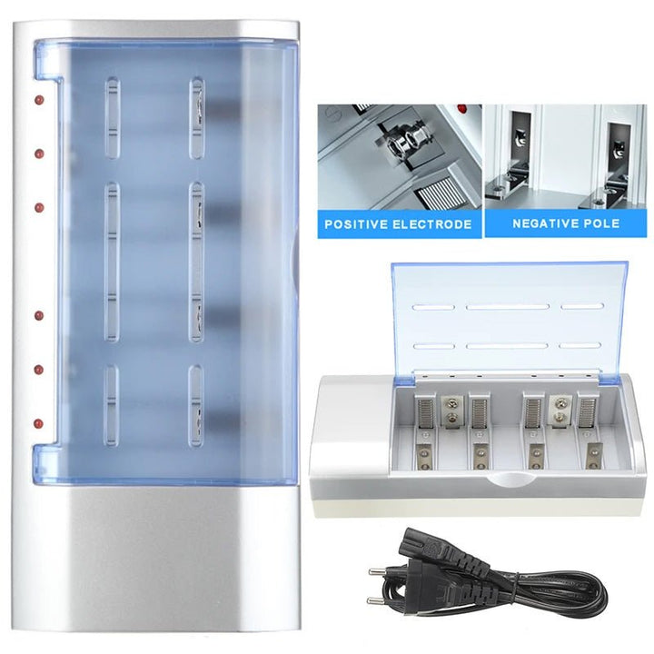 Beston C821 Cargador Estándar Original AA/AAA/C/D/9V 1.2V Batería Recargable - Tecneu