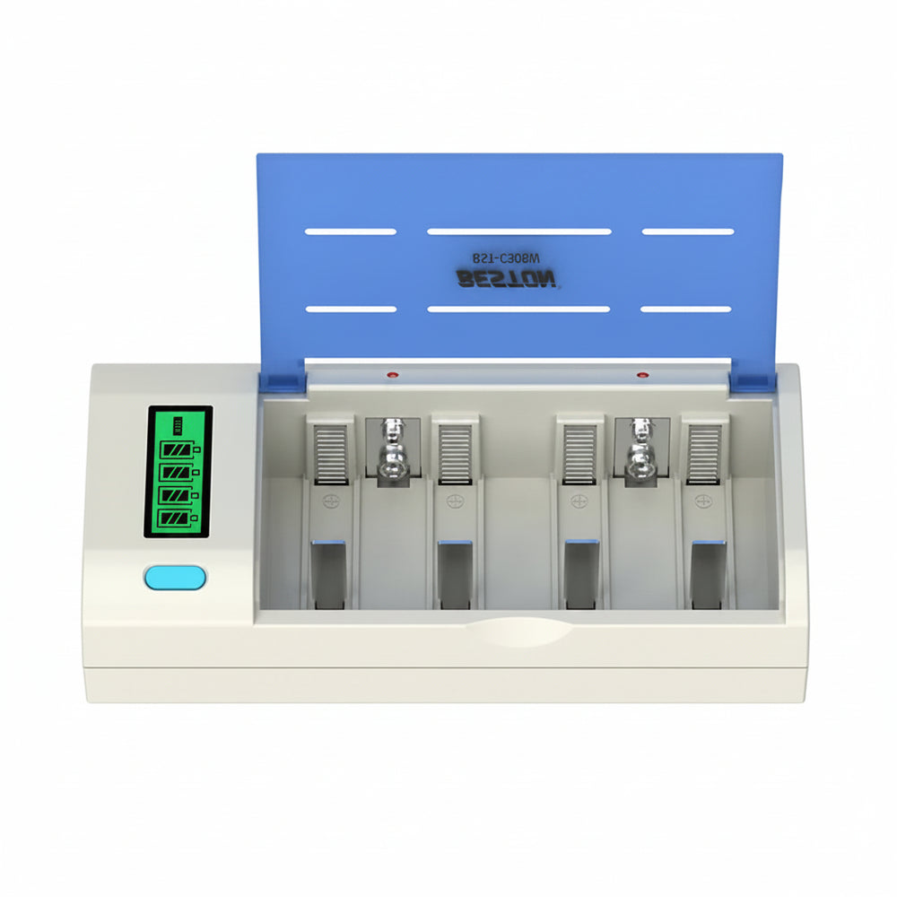 Beston C906W Cargador De Baterías Universal AA/AAA/C/D/9V 1.2V Con Pantalla Para Pilas Recargables