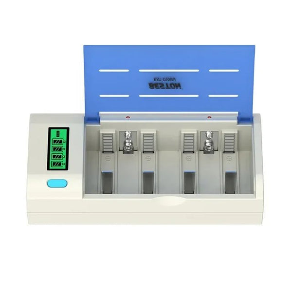Beston C906W Cargador De Baterías Universal AA/AAA/C/D/9V 1.2V Con Pantalla Para Pilas Recargables - Tecneu