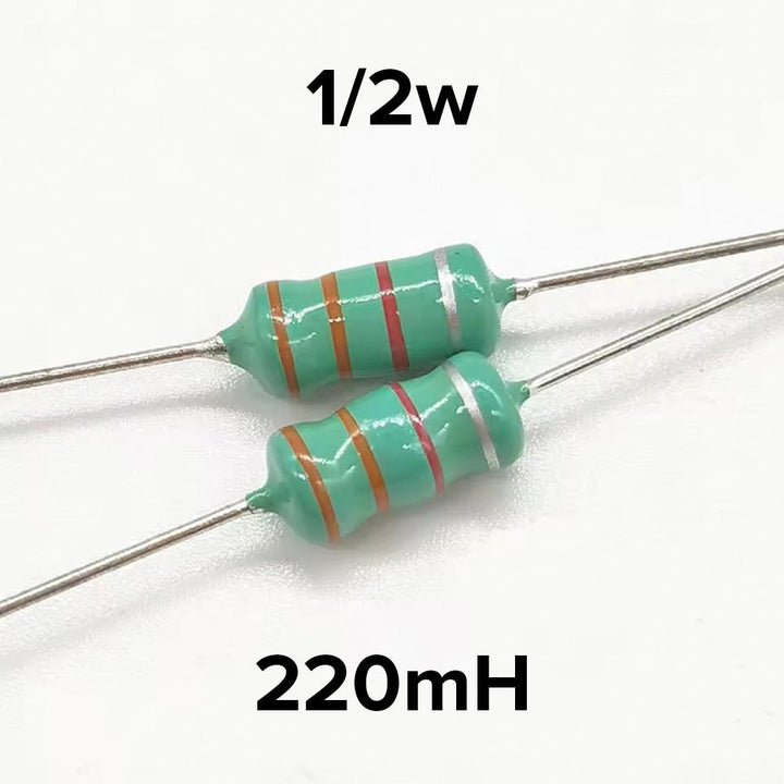 Bobina de inductancia axial con potencia 1/2W - Tecneu