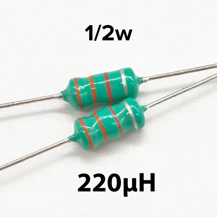 Bobina de inductancia axial con potencia 1/2W - Tecneu