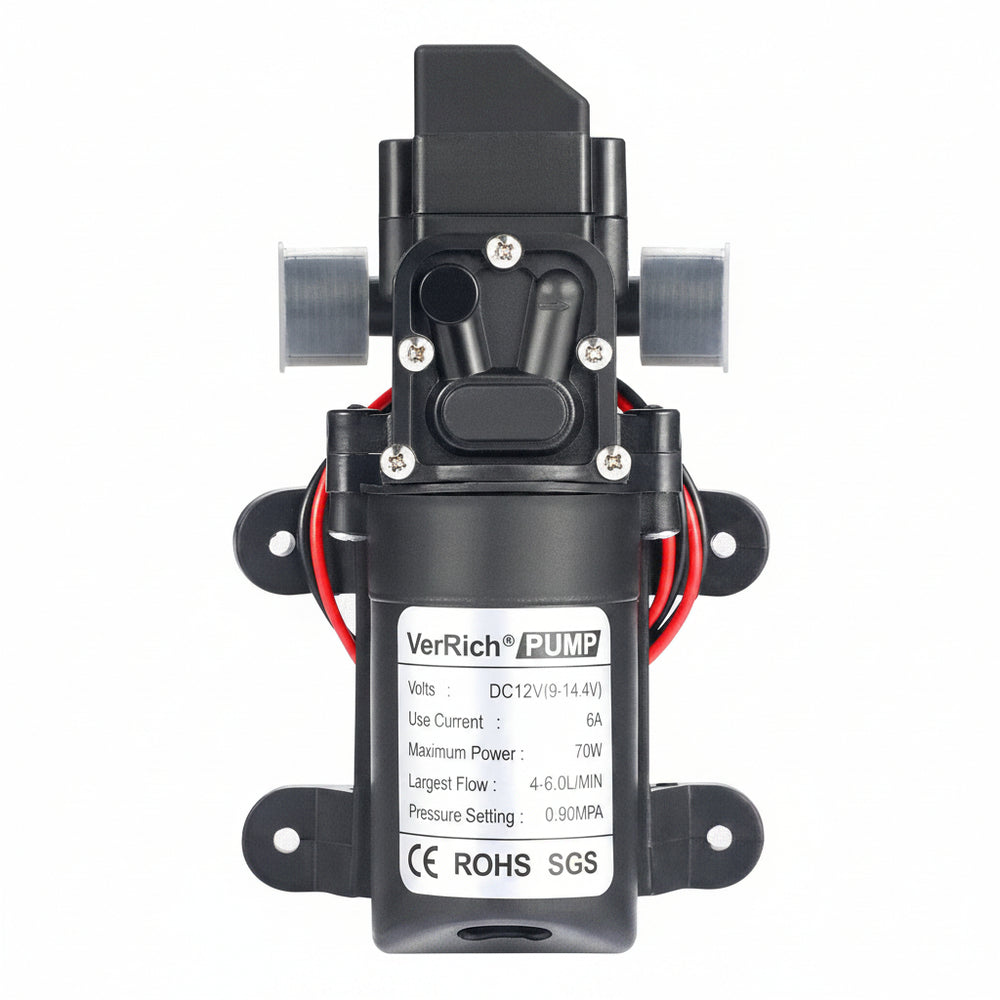 Bomba De Agua Diafragma Portátil Inteligente 1/2inch 6l/min 12v 70w