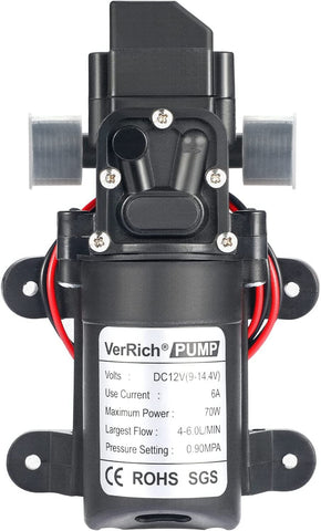 Bomba De Agua Diafragma Portátil Inteligente 1/2inch 6l/min 12v 70w