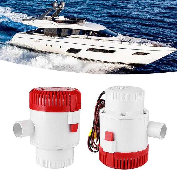 Bomba Eléctrica De Agua 12v Sumergible Centrífuga 3700GPH Achique Marina CH8028 - Tecneu